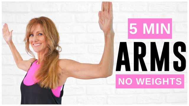 '5 Minute Toned Arm workout For Women Over 50 | No equipment!'