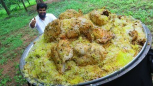 'Full Chicken Biryani //15 Chickens Biryani |Traditional Chicken Biryani for needy people by Nawabs'