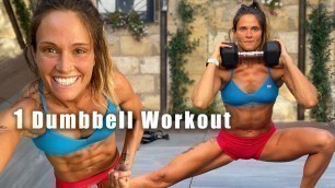 'ONE Dumbbell Workout | w/  Cynthia Balout & Tabata Songs'