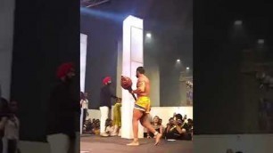 'First time in body fitness competition this costume and music.'