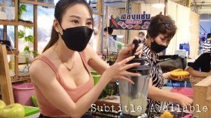 'Thai Street Food At Bangkok Night Market'