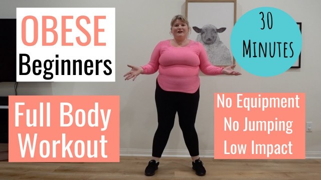 'PLUS SIZE Full body Workout / Obese Beginner Workout/ Low Impact / No Equipment / No Jumping'