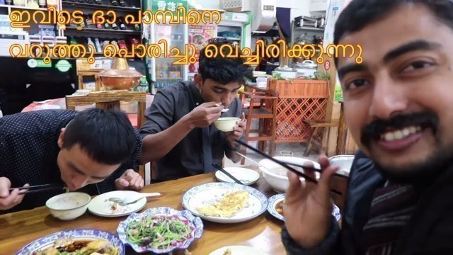 'ഇവിടെ ദാ പാമ്പിനെ വറുത്തു പൊരിച്ചു വെച്ചിരിക്കുന്നു ...FRIED SNAKE IN CHINA'