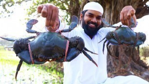 'King Size Crab Masala Curry || Maharashtra Style Crab curry || Crab Cutting Skills || Nawabs Kitchen'