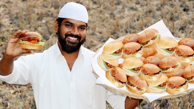 'Chicken Burger || For Hungry Kids |Nawabs kitchen'