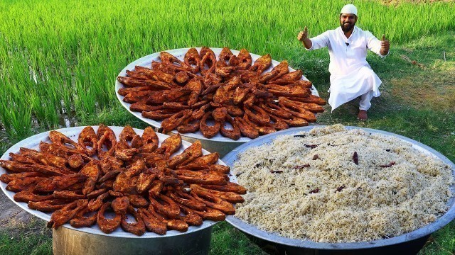 'Big Fish fry & Jeera Rice Recipe || Delicious Rupchand Fish Fry For Kids || Nawabs kitchen'