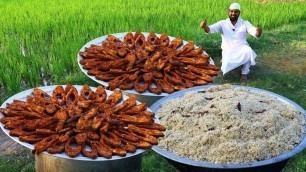'Big Fish fry & Jeera Rice Recipe || Delicious Rupchand Fish Fry For Kids || Nawabs kitchen'