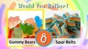 'Would you Rather? Sweets Edition 2 | New Exercises | Candy Crush | Brain Break | PhonicsMan Fitness'