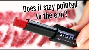 'Sigma Infinity Point Lipsticks | THE MAKEUP BREAKUP'