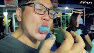 'Night Street Food Market in Jetty/ Yangon Botahtaung'