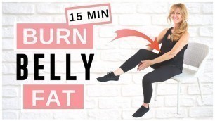 'Lose Belly Fat Sitting Down | AB WORKOUT For Women Over 50!'