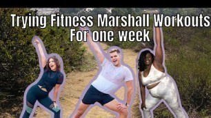 'I tried Fitness Marshall Workouts for one week |  Fitmas Ep. 4 | dance workouts for weight loss'