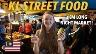 'KUALA LUMPUR STREET FOOD TOUR | We tried Malaysian food at the Taman Connaught Night Market'