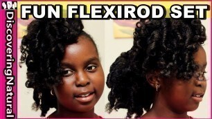 'Flexi rods on Natural Hair using Eden Bodyworks Citrus Fusion Mousse'