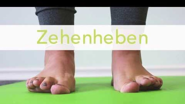 'Fitness-Übungen • Mobilisation • Beine • ZEHENHEBEN'