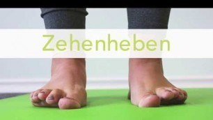 'Fitness-Übungen • Mobilisation • Beine • ZEHENHEBEN'