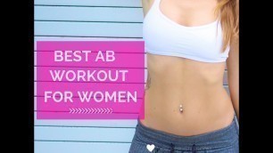 'Best Abs Workout | Ab Workout for Women at Home No Equipment'