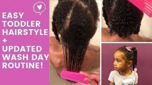 'Easy Toddler Hairstyle + Updated Wash Day Routine | Eden Bodyworks Kids - Natural Hair'