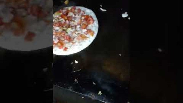 'vegetable mix uttapam / street food /late night food #shorts'