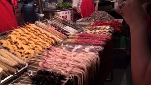 'China market snake, worms, scorpion in Beijing'