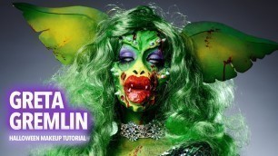'Greta Gremlin Halloween Makeup Tutorial'
