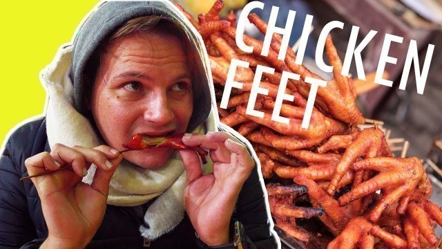 'Vietnamese night market street food - |Eating Chicken feet!!| Amazing Places in North Vietnam'