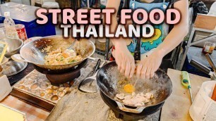 '[4k] Street food Malin Plaza Patong Beach night market. Phuket. Thailand.'