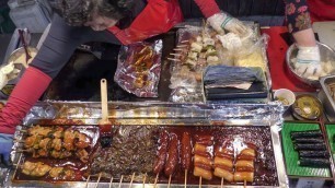 'Best Korea Street Food in Seoul, Dongdaemun Food Market by Night'