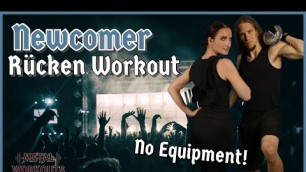 'LEICHTES RÜCKEN WORKOUT (10 MIN) - No Equipment!  |  Metal Workouts'