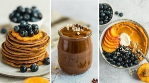 '3 sweet potato breakfast recipes | vegan & gluten free'