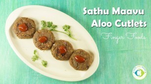 'Sathu Maavu / Multigrain Aloo Cutlets recipe by TOTS AND MOMS'