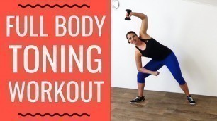 '20 Minute Toning Body Workout for Women - Body Toning Exercises – With Dumbbells'