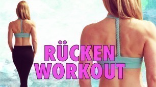 'Rücken Workout mit MEGA FATBURNER Effekt für zuhause'