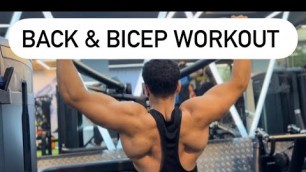 'First Vlog, Back & biceps workout'