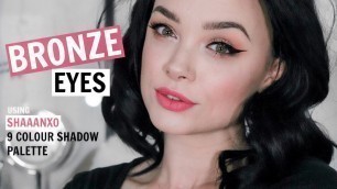 'BRONZE EYES WITH SHAAANXO PALETTE | CINDYLOUBINDI'