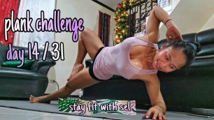 'Plank challenge for 31 days || day 14/31 pinay asian fitness'