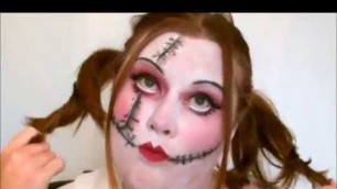 'Halloween 2019:Creepy Doll Makeup|Tutorial'
