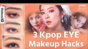 '3 Red Velvet’s Psycho Inspired Eye Looks ✨Kpop Idol Eyebrows and Eye Makeup Tutorials'