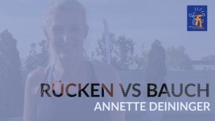 'Rücken vs Bauch Home Workout mit Annette Deininger | f1 Fitness und Gesundheit'