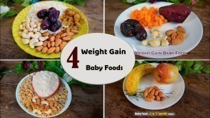 'Baby Food || 4 Weight Gain & Brain Development Baby food for 6+Months'