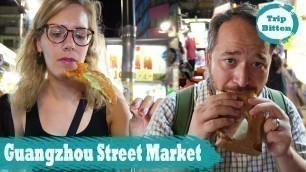 'Street Food at Guangzhou Street Night Market in Taipei'