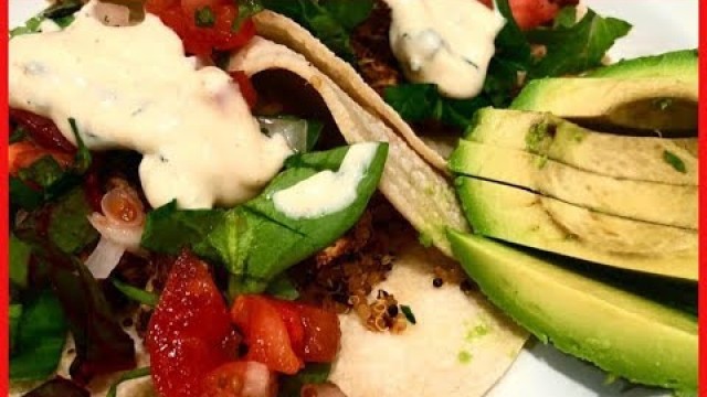 '• POST DANIEL FAST -4 Recipes- Vegan Pizza-Cilantro Lime “Chicken” Tacos•'