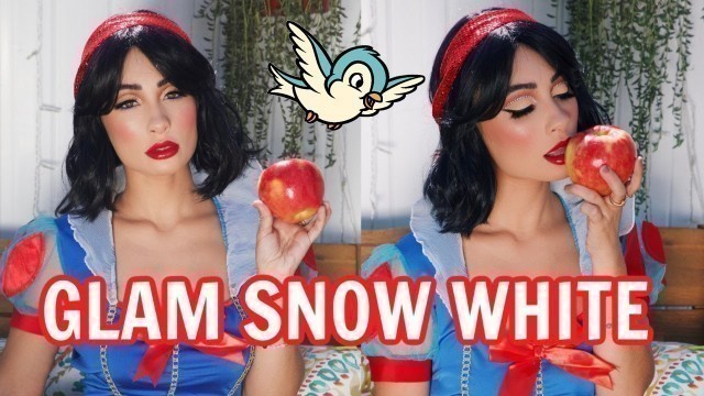 'GLAM SNOW WHITE HALLOWEEN MAKEUP'