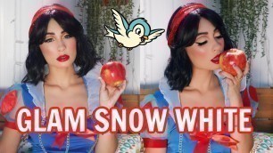 'GLAM SNOW WHITE HALLOWEEN MAKEUP'