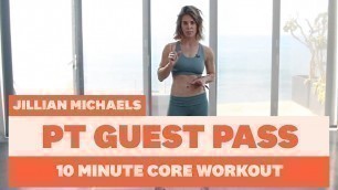 '10 Minute Core Workout with Celeb PT Jillian Michaels | Women’s Health UK'