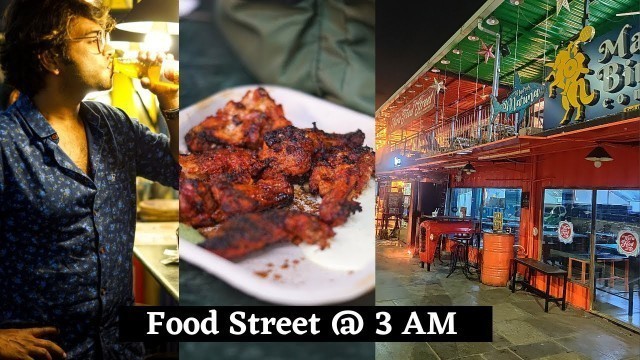 'Best Indian Street Food | Late Night Food | Kora Food Street | Hyderabad Vlogger'