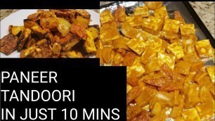 'Paneer Tandoori in just 10mins|| Quick and easy starter/ dinner || RARAS SMALL WORLD'
