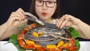 'China Girl Snake\'s eating