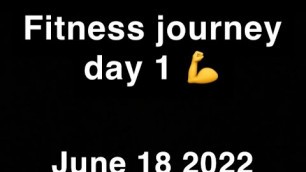 'First Fitness Video! It’s time to change my life :)'