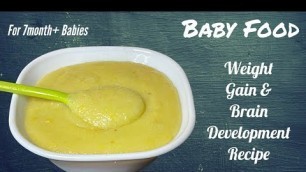 'Baby Food | Weight Gain & Brain Development Plantine Rava/Sooji | For 7+month Babies | Zaak  Diaries'